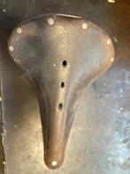 Vintage Brooks leren zadel met veren, Fietsen en Brommers, Fietsonderdelen, Ophalen of Verzenden, Gebruikt, Oldtimer, Zadel