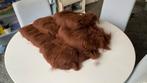 Donkerbruine alpaca wol geschikt voor spinnen of vilten., Ophalen of Verzenden, Nieuw, Spinwol