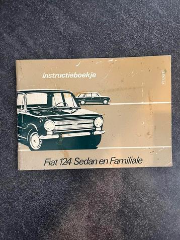 Fiat 124 Sedan en Familiale - Instructieboekje beschikbaar voor biedingen