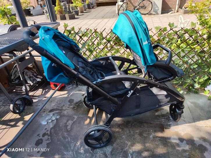 Joie duo kinderwagen blauw, Kinderen en Baby's, Kinderwagens en Combinaties, Overige merken, Ophalen