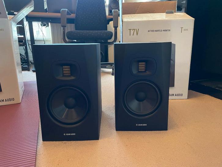 Adam Audio T7V - set, Audio, Tv en Foto, Luidsprekers, Zo goed als nieuw, Overige typen, 60 tot 120 watt, Overige merken, Ophalen
