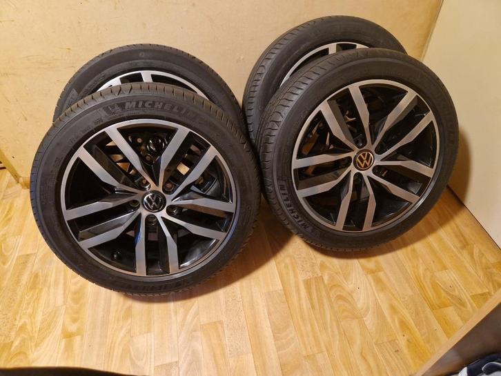 Volkswagen Madrid velgen + michelin banden GTI GTD GTE, Auto-onderdelen, Banden en Velgen, Banden en Velgen, Zomerbanden, 17 inch