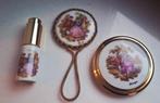 Vintage Limoges Poederdoos, Parfumverstuiver, Spiegel, Antiek en Kunst, Ophalen of Verzenden