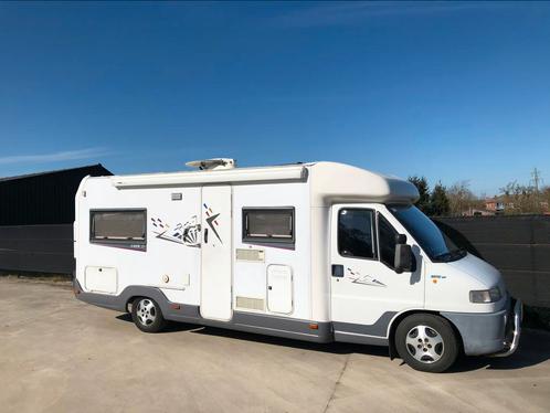 Burstner T628 2.5 TDi LAGE ENKELE BEDDEN 1997 157 dkm sat, Caravans en Kamperen, Campers, Particulier, Half-integraal, Fiat, 7 tot 8 meter