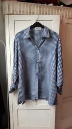 Mooie zijden, vintage blouse van Miss Torrente, maat 42/44., Kleding | Dames, Blouses en Tunieken, Blauw, Maat 42/44 (L), Vintage