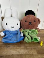 Nijntje en Boris Beer handpoppen set, Ophalen of Verzenden, Zo goed als nieuw, Konijn