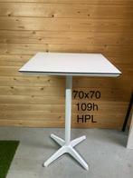 Bartafel wit aluminium HPL, Huis en Inrichting, Tafels | Statafels, Ophalen, Zo goed als nieuw