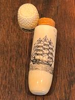 Scrimshaw walvis tand, Antiek en Kunst, Ophalen of Verzenden