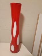 Hoge smalle vaas 50 cm, Overige kleuren, 50 tot 75 cm, Ophalen of Verzenden, Glas