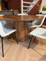 Eettafel set compleet te koop, Ophalen of Verzenden, Zo goed als nieuw, 4 tot 6 stoelen