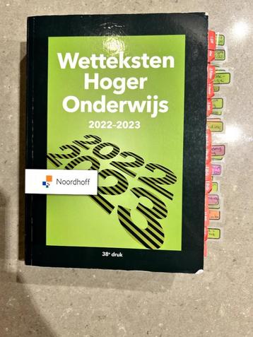 Wetteksten Hoger onderwijs 2022-2023 beschikbaar voor biedingen
