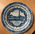 Vintage Makkum Aardewerk Bord - Coöp Zuivelfabriek Workum, Ophalen of Verzenden