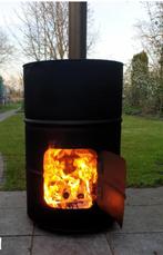 vuurton vuurkorf stookton brandton leeg olievat, Tuin en Terras, Vuurschalen, Zo goed als nieuw, Ophalen