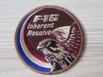 RNLAF F-16 Inherent Resolve desert swirl patch, Verzamelen, Militaria | Algemeen, Embleem of Badge, Nederland, Luchtmacht, Verzenden