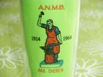 A.N.M.B. afd. Dieren 1914 - 1964 Vintage bierglas, Ophalen of Verzenden, Zo goed als nieuw