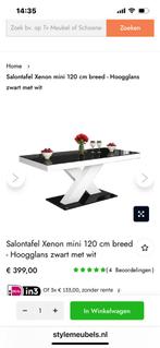 Salontafel, Huis en Inrichting, Tafels | Salontafels, 100 tot 150 cm, Ophalen of Verzenden, Zo goed als nieuw, Minder dan 50 cm