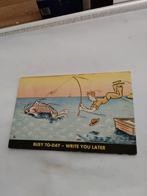 BUSY TO -DAY. - WEITE YOU LATER. /  VISSER, Ophalen of Verzenden, 1940 tot 1960, Overige thema's