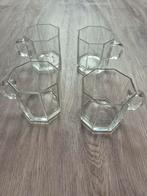 Set van 4 Vintage Glazen Kopjes - Arcoroc Octime, Ophalen of Verzenden, Zo goed als nieuw