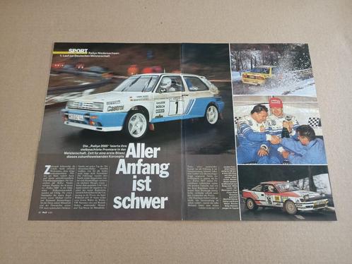 Artikel (uit oud tijdschrift) Volkswagen Golf 2 Rallye 1990, Verzamelen, Automerken, Motoren en Formule 1, Verzenden