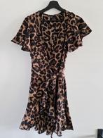 Tijgerprint jurkje maat XS, Bruin, Ophalen of Verzenden, Zo goed als nieuw, Maat 34 (XS) of kleiner