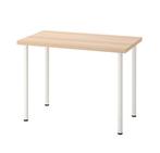 Bureau / tafel met houten blad, Huis en Inrichting, Bureaus, Ophalen, Zo goed als nieuw