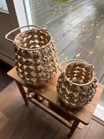 Set van twee prachtige grote rotan windlichten, NIEUW!!, Huis en Inrichting, Overige materialen, 25 tot 50 cm, Nieuw, Ophalen of Verzenden