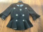 Monnalisa couture tuniek zwart met glitter bloemen neopreen, Kinderen en Baby's, Meisje, Ophalen of Verzenden, Zo goed als nieuw