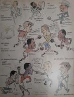 Utrecht 1958 Voetbal tekening Elinkwijk -Blauw Wit Amsterdam, Ophalen, Overige binnenlandse clubs, Overige typen