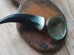 vergrootglas met een handvat van hoorn, Ophalen of Verzenden, Zo goed als nieuw, Vergrootglas of Loep