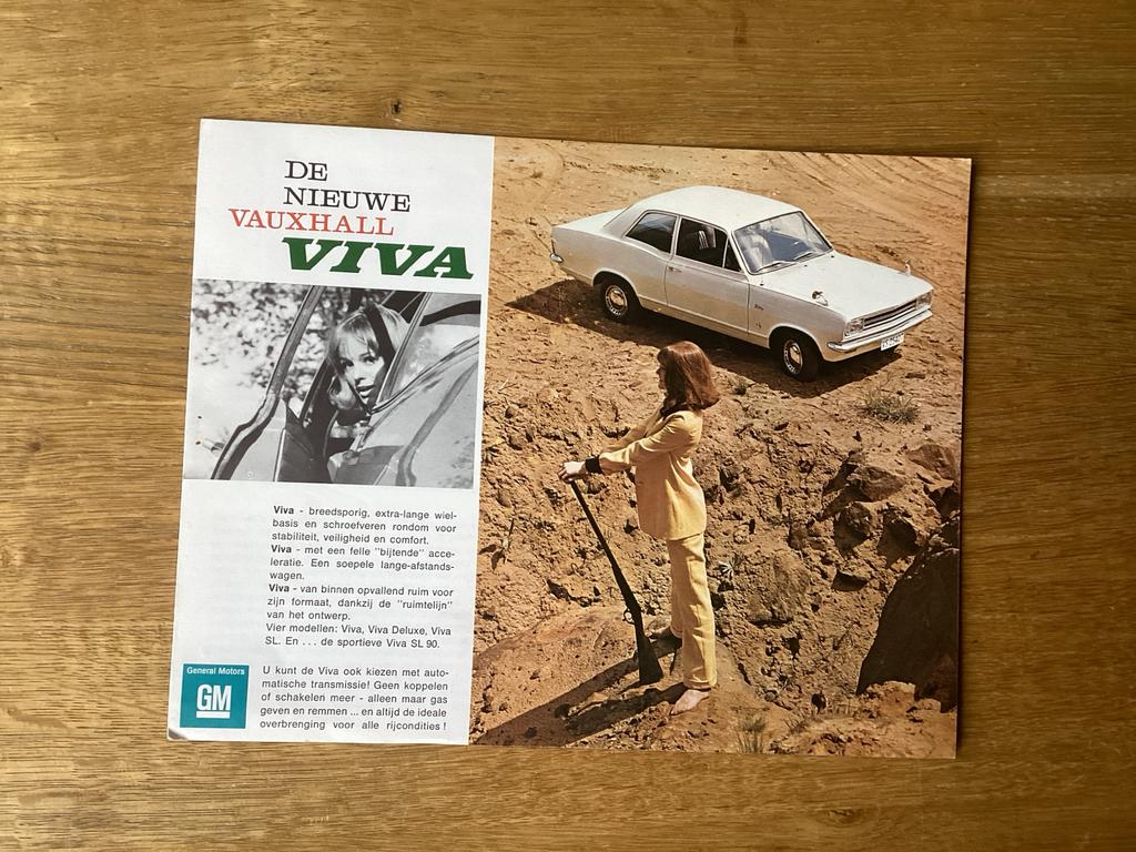 Vauxhall Viva Brochure - Zeldzaam!, Ophalen of Verzenden, Gelezen, Overige merken