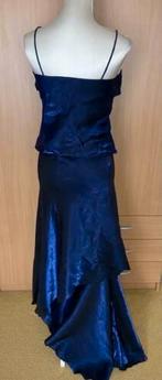 Lange rok met top en stola maat 38 Yves Calin, Kleding | Dames, Gelegenheidskleding, Maat 38/40 (M), Overige typen, Blauw, Ophalen of Verzenden