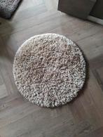 Benuta hoogpolig Rond Vloerkleed 120x120, Huis en Inrichting, Stoffering | Tapijten en Kleden, Ophalen, Gebruikt, Rond, Crème