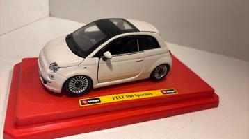 Fiat 500 sporting bburago 1.24  beschikbaar voor biedingen