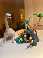 Playmobil brachiosaurus met rots compleet, Ophalen of Verzenden, Zo goed als nieuw