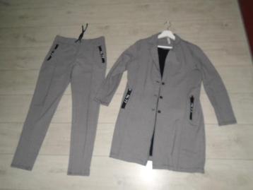 ZOSO Apart Katoen Stretch Zwart Wit Kostuum Broekpak maat M  beschikbaar voor biedingen