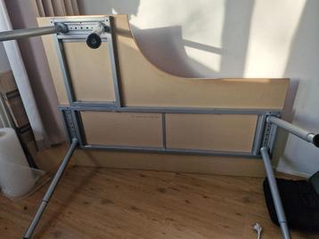 Houten hoek bureau Ikea galant 160 x 80 de hoek is 120 diep - afbeelding 4