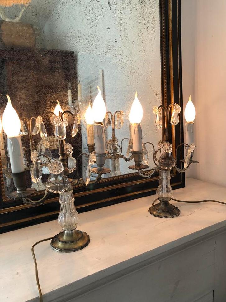 Oude Girandole, Antiek en Kunst, Antiek | Kandelaars, Overige materialen, Ophalen of Verzenden
