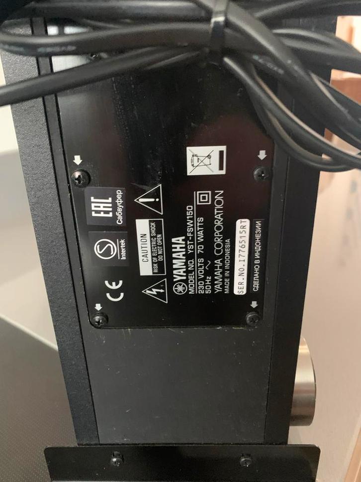 Yamaha YST-FSW150 Subwoofer - Krachtige Bass!, Audio, Tv en Foto, Luidsprekers, Gebruikt, Overige merken, Ophalen
