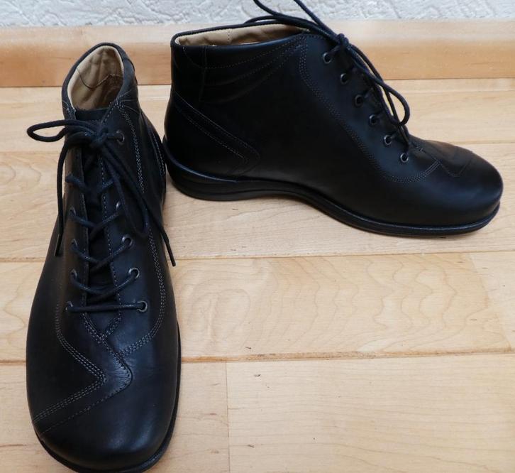 NIEUW Durea enkel laars 36,5 wijdte K EXTRA WIJD zwart leer, Kleding | Dames, Schoenen, Nieuw, Lage of Enkellaarzen, Zwart, Verzenden