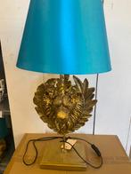leeuw lamp tafellamp bureaulamp goud blauw lampenkap, Nieuw, Ophalen of Verzenden, 50 tot 75 cm