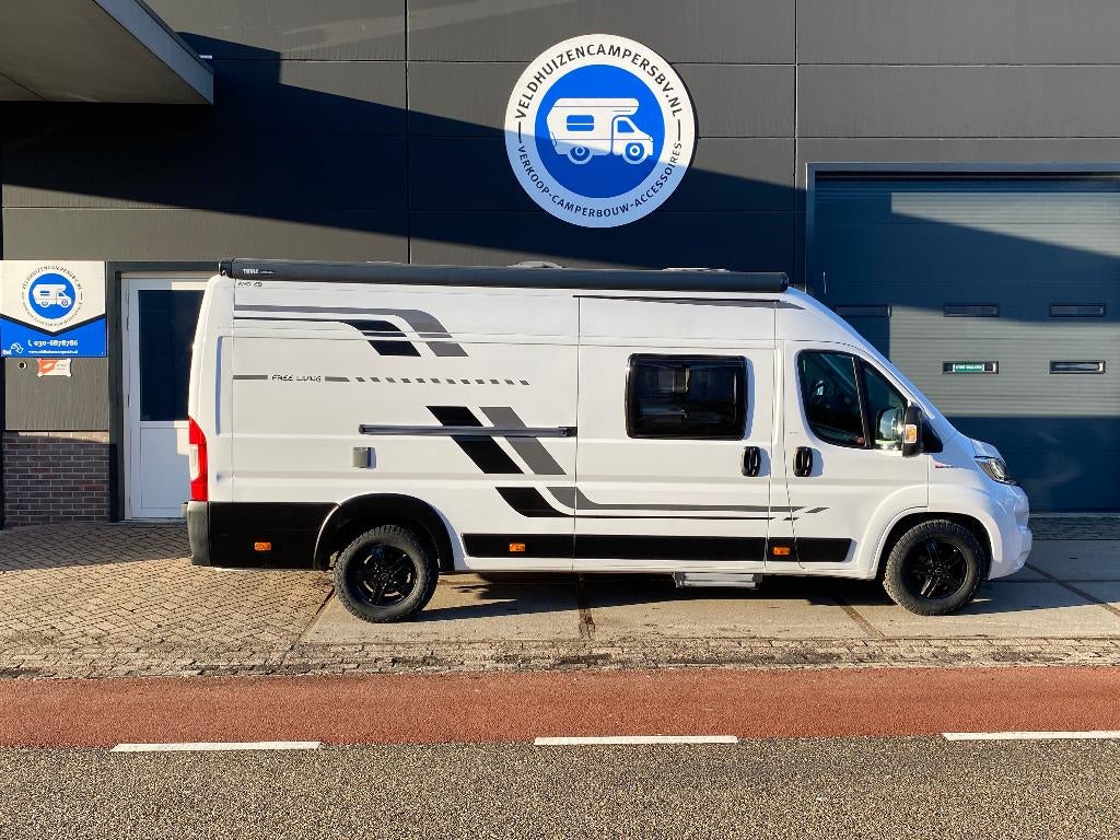 Fiat Ducato*Hobby Vantana 640*2019*Lengtebed*Trekhaak*Solar*, Caravans en Kamperen, Campers, Bedrijf, tot en met 2, Buscamper of Camperbus