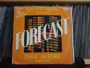 7" Single Forecast - Happy Days (Hip Hip Hooray) English & S beschikbaar voor biedingen