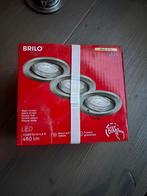 Spotjes 3 stuks nieuw in doos, Huis en Inrichting, Lampen | Spots, Ophalen, Nieuw, Metaal of Aluminium, Led