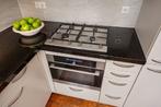 Keuken met granieten blad en apparatuur, Huis en Inrichting, Keuken | Complete keukens, Wit, Hoekkeuken, Graniet of Steen, Ophalen of Verzenden