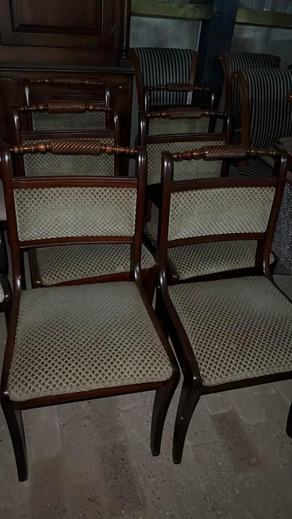 6 Heldense mahonie eetkamer stoelen, Antiek en Kunst, Antiek | Meubels | Stoelen en Banken, Ophalen