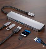 Premium 6-in-1 USB-C adapter, USB-C hub, incl. HDMI (nieuw), Ophalen of Verzenden, Nieuw