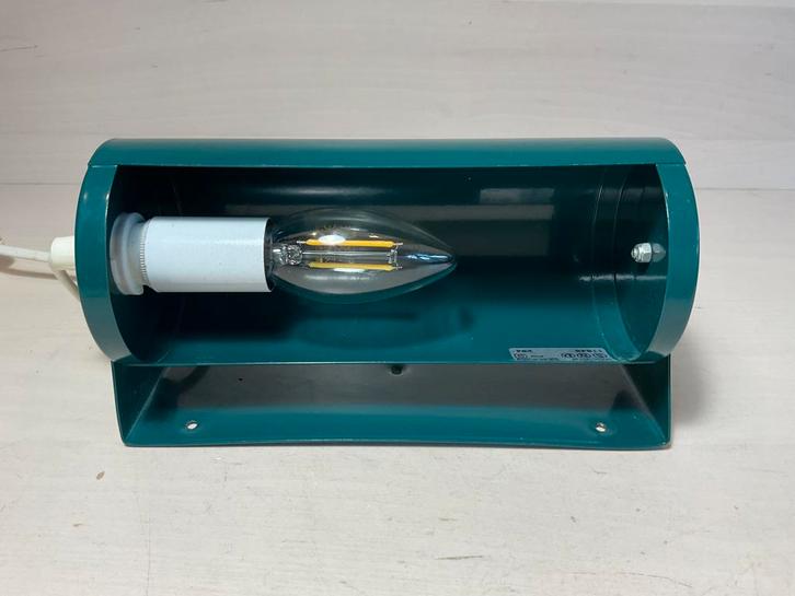 Ikea bedlamp typ V413 grijs groen snoer met schakelaar, Huis en Inrichting, Lampen | Wandlampen, Gebruikt, Metaal, Ophalen of Verzenden