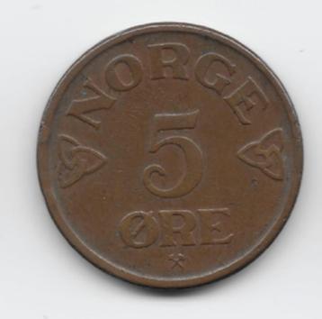 Noorwegen 5 øre 1952  KM# 400 beschikbaar voor biedingen
