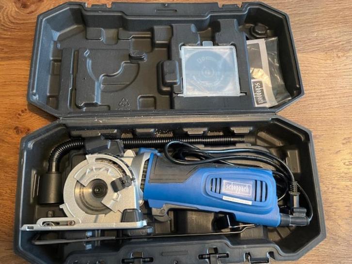 Inval Cirkelzaagmachine (met laser))+ geleiders., Doe-het-zelf en Verbouw, Gereedschap | Zaagmachines, Zo goed als nieuw, Cirkelzaag