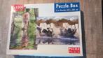 Mooie puzzels 2 x 1000 in 1 doos, Ophalen of Verzenden, 500 t/m 1500 stukjes, Gebruikt, Legpuzzel